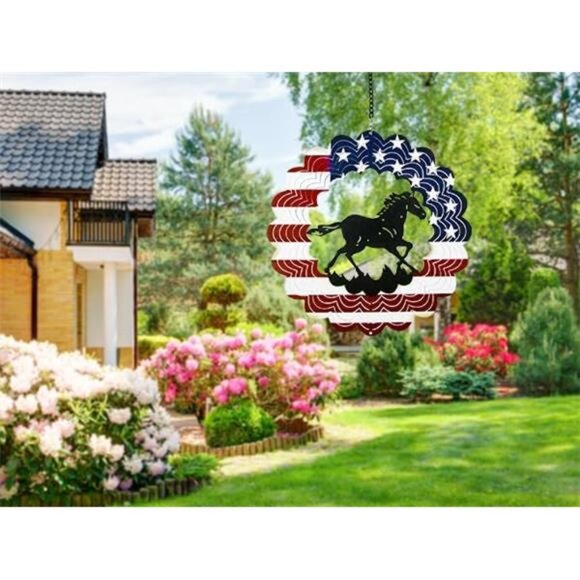 Horse Metal Wind Spinners - Ideal Horse Gifts for Men Women - Picture 2 of 7